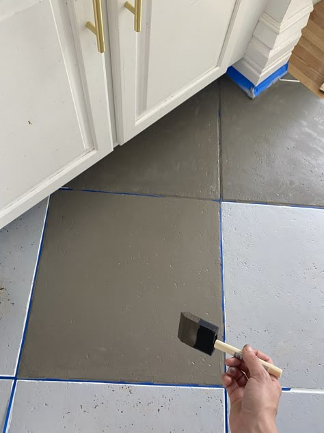 Peel And Stick Slate Floor Tile, Painted Porcelain Tile Floor, Paint Tile To Look Like Slate, Painting Tile Kitchen Floor, Painting Tile To Look Like Slate, Flooring Over Tile Floor, Paint Kitchen Tile Floor, Painting Tile Floors Kitchen, Painting Slate Tiles