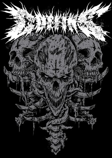 Coffins t-shirt design on Behance Arte Heavy Metal, Heavy Metal Shirt, Art Zine, Heavy Metal Art, Metal Shirts, Gothic Design, Shirt Illustration, Beer Design, Work With Me