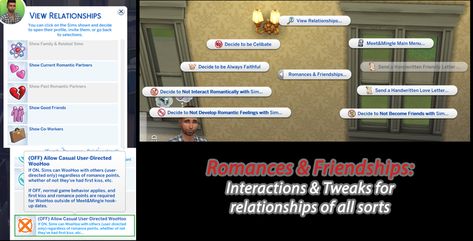 [v2.9] Romances & Friendships (RPO, Mod 15) | Lumpinou on Patreon Sims 4 Lumpinou, Non Romantic, Paternity Test, Teen Pregnancy, Friendly Letter, Children's Rights, Sims 4 Mods, Getting Pregnant, Love Letters