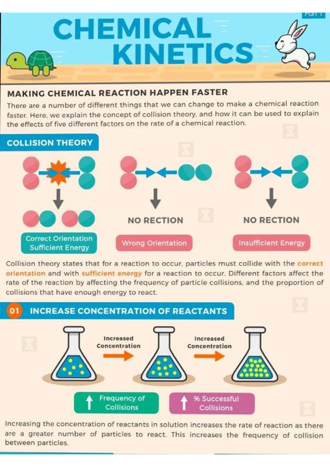 Learn about Chemical Kinetics - Chemistry Short Notes Chemistry Short Notes, Collision Theory, Chemical Kinetics, Mineral Nutrition, Redox Reactions, Human Body Facts, Short Notes, Energy Activities, Cell Cycle