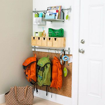 Ikea Kitchen Accessories, Ikea Apartment, School Bag Storage, Mini Loft, Apartment Door, Ideas Ikea, Entryway Storage, Hallway Storage, Entryway Organization