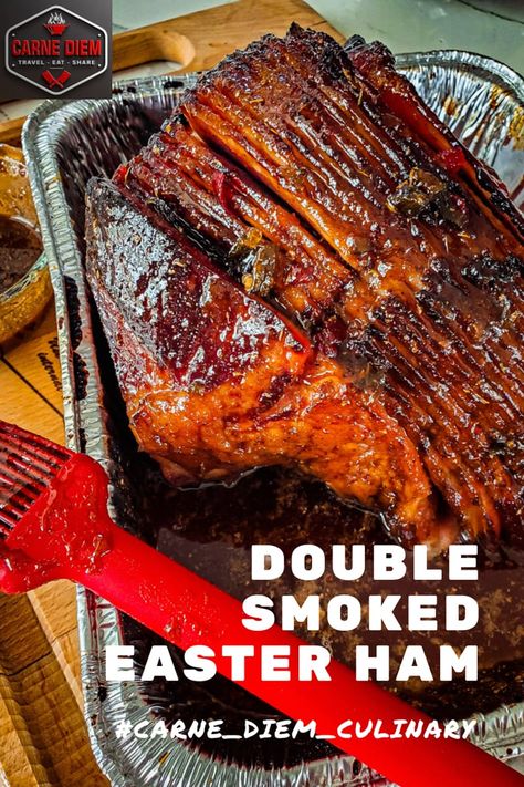 Spiral Ham On Smoker, Best Smoked Ham Recipe, Smoked Christmas Ham, Double Smoked Spiral Ham, Traeger Smoked Ham, Smoked Ham On Pellet Grill, Smoked Spiral Ham On Pellet Grill, Twice Smoked Ham, Ham On The Smoker