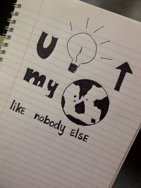 u light up my world like nobody else Cute Pictures To Draw, Cute Drawings Of Love, Drawings For Boyfriend, Drawing Eyes, Drawing Hair, Drawing Quotes, Goodfellas, Dessin Adorable, Cute Love Pictures