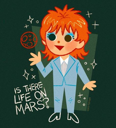 David Bowie Icon, Bowie Fanart, David Bowie Life On Mars, Eeby Deeby, Bowie Life On Mars, Queen Fanart, David Bowie Art, Music Center, 70s Music