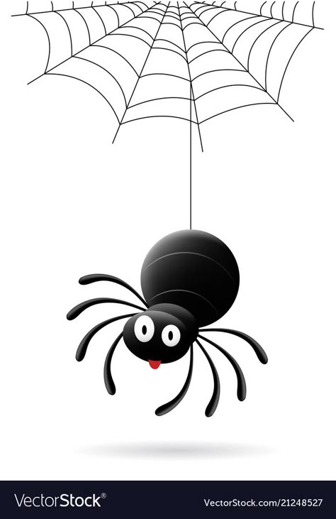 Spider Cartoon, Bugs Drawing, Cartoon Spider, Spider Illustration, Spider Drawing, Spider Web Tattoo, Spider Halloween, Vector Graphics Design, Halloween Vector