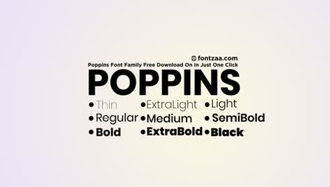 Poppins Font Poppins Font, Business Logo Fonts, Font Psychology, Clean Fonts, Business Fonts, Poster Fonts, Font Pairing, Brand Fonts, Graphic Design Fonts