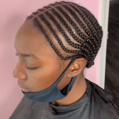 Braid Down For Wig Install, Braid Foundation For Wig, Braids For Wigs Install, Wig Braid Down Pattern, Braid Down For Wig, Wigs Install, Wig Install, Girl Braided Hairstyles, Braid Patterns