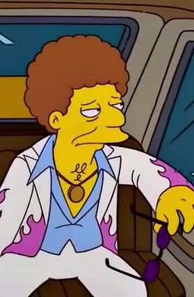 Disco Stu Disco Cartoon, Disco Stu, Lisa Simpson, The Simpsons, Bart Simpson, Fictional Characters