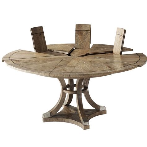 Devereaux Extendable Dining Table Kitchen Dining Room Combo, Round Dining Room Table, Dining Room Combo, Planter Table, Parquetry, Theodore Alexander, Extension Dining Table, Pedestal Dining Table, Oak Dining Table