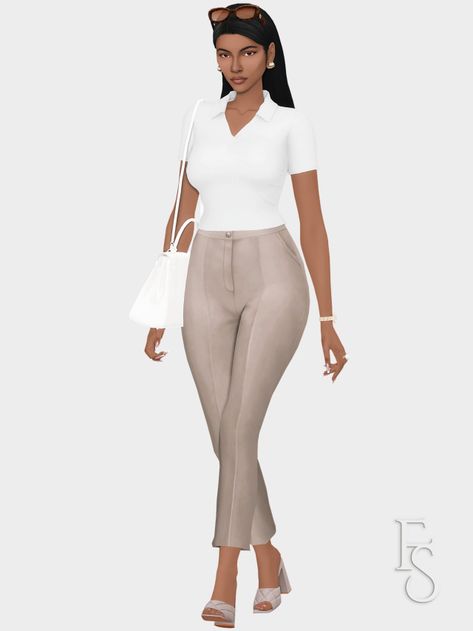 The Pinterest Series, Jasmine Tookes Edition Pt. 02 ☁️ Inspiration 01. Sunglasses | Top | Pants | Heels Inspiration 02. Dress | Undershirt | Heels Inspiration 03. Top | Pants | Purse | Heels Insp… Sims 4 Cc Jasmine, Cc Clothing The Sims 4, Jasmine Tookes Aesthetic, Sims 4 Cc Lookbooks Clothing, Styling Sweatpants, Ts4 Lookbook, Sims Aesthetic, Paris Lookbook, Aesthetic Lookbook