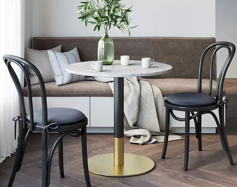 The 12 Best Small Dining Tables of 2022 Dining Table Small Space, Bistro Design, Best Online Furniture Stores, Bistro Dining Table, Nathan James, Small Dining Area, Table Bistrot, Table For Small Space, Mid Century Modern Kitchen