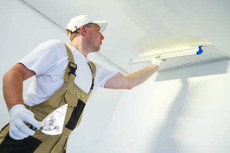 Knock-Down Ceiling Vs. Smooth Ceilings: Which is Better? Down Ceiling, Smooth Ceiling, Types Of Ceilings, Ceiling Types, Ceiling Texture, Which Is Better, Sound Proofing, Modern Aesthetics, Home Interior