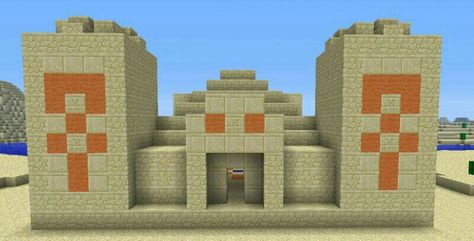 Sand temple seed :Vancouver Minecraft Pyramid, Temple Minecraft, Minecraft Biomes, Minecraft Desert, Minecraft Java Edition, Desert Temple, Minecraft Java, Minecraft Funny, Minecraft Map