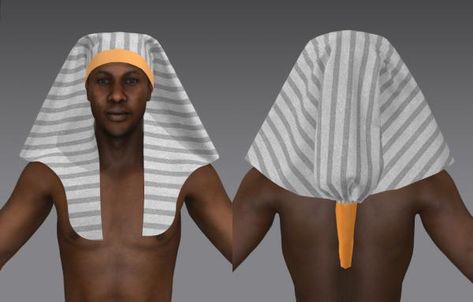 Nemes - Pharaoh headdress for MD Male Avatar Pharaoh Headdress, Male Avatar, Avatar 3d, Marvelous Designer, Diy Headband, Headdress, Egypt, Avatar, Crown