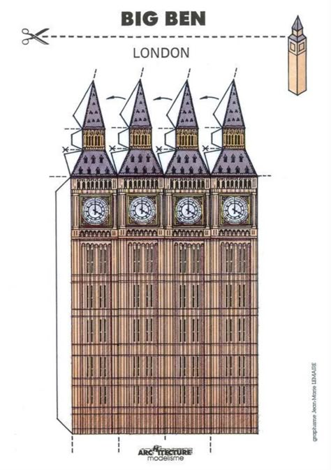 L'Instant Durable | Organisation | V&A Explore the Collections Big Ben Model, Paper Model Template, Big Ban, Model Template, Toy Catalogs, Paper Architecture, House Template, Fantasy Role Playing, Big Ben London