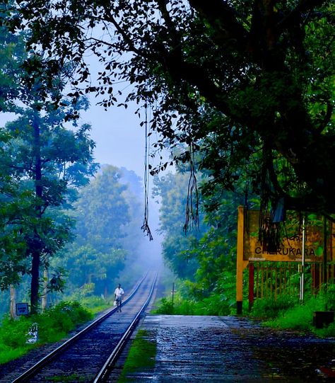 Travel India Beautiful Places, India Travel Places, Beautiful Landscape Photography, India Photography, Village Photography, Beautiful Photos Of Nature, Beautiful Nature Wallpaper, Cool Pictures Of Nature, Train Tracks