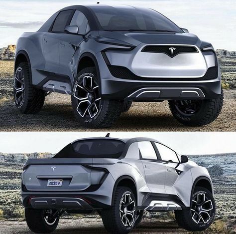 Tesla Truck, Tesla Pickup, Tesla Electric Car, Cb 450, Tesla Cybertruck, Plymouth Duster, Dream Cars Jeep, 4 By 4, Toyota 4