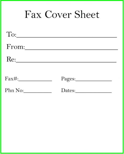 Printable Personal Fax Cover Sheet Cover Sheet Template, Printable Letter Templates, Fax Cover Sheet, Cover Page Template, Writing A Cover Letter, Cover Letter Example, Word 2007, Business Letter, Sheet Template