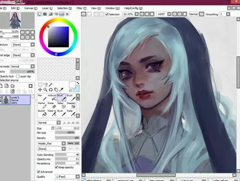 Paint Tool Sai Tutorial, Sai Brushes, Draw Tutorial, Illustrator Brushes, Brush Drawing, Photoshop Painting, Paint Tool Sai, Free Brush, Digital Painting Tutorials