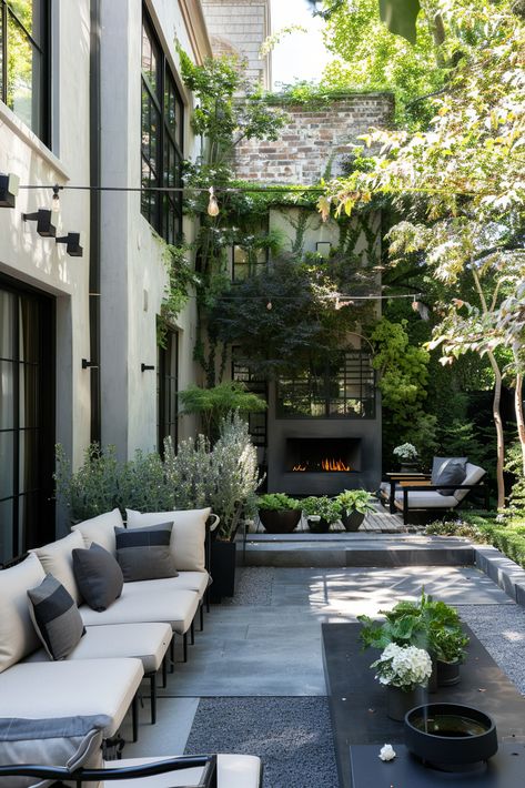 Discover budget-friendly and stylish solutions for your small patio. 🌿✨ Lush Courtyard Garden, Outdoor Courtyard Ideas, Small Patio Ideas, Small Patios, Cozy Backyard, Dream Yard, Relaxing Atmosphere, Backyard Inspiration, Kestrel