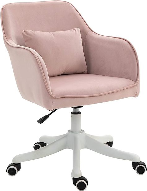 Cute Chairs For Desk, Pink Desk Chair, Massage Office Chair, Massage Pillow, Study Chair, Luxe Design, Work Chair, Vanity Chair, Furniture Office