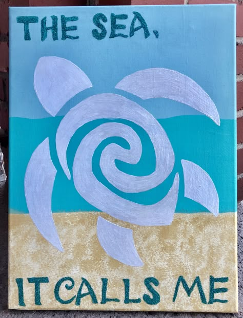 #moana #sea #seaturtle #canvas #painting #turtle #blue #turquoise #beach Moana Painting, Disney Canvas Paintings, Cute Easy Paintings, Disney Canvas Art, Disney Canvas, Disney Paintings, Simple Canvas Paintings, Cute Canvas Paintings, Easy Canvas Art