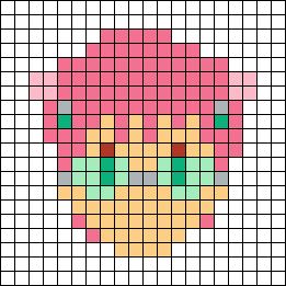 Saiki Manga, Anime Saiki, Hamma Beads Ideas, Melty Bead Patterns, Pearl Beads Pattern, Saiki K, Easy Pixel Art, Pixel Art Templates, Pony Bead Patterns