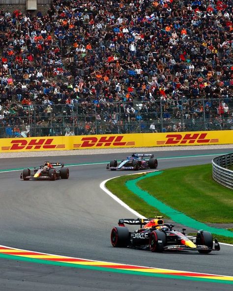 DHL Motorsports on Instagram: "It's race day in Spa! 🏁 #DHLF1 #F1 #Formula1 #BelgianGP" Spa Belgium, Belgian Grand Prix, F1 2022, Race Day, Baseball Field, Grand Prix, Formula 1, Motorsport, Belgium