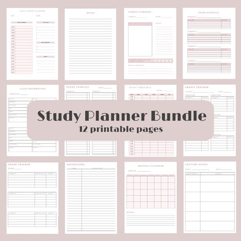 Printable Planner, Printable Student Planner Bundle, Study Planner Bundle, Academic Planner, College Planner, High School, Semester Planner. planneressentials #diyplanner #mentalhealthplanner. Class 9 Study Timetable, Class 10 Study Timetable, Semester Planner, Homeschool Student Planner, Study Planner Printable Free, Student Daily Planner, Study Planner Free, Exam Planner, Student Weekly Planner