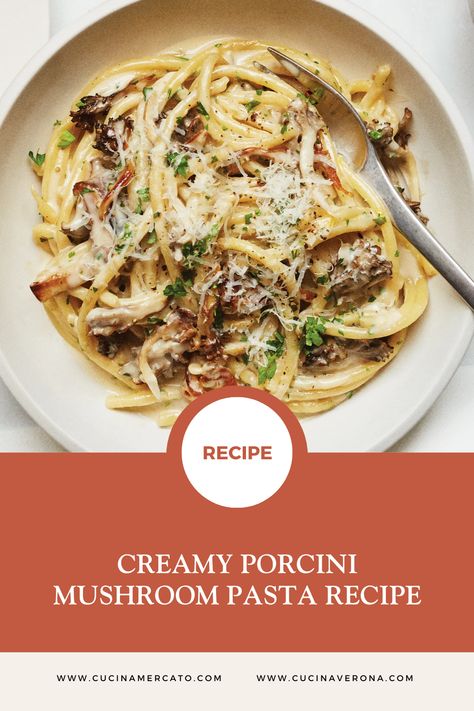 Indulge in the earthy, luxurious flavors of our Creamy Porcini Mushroom Pasta! 🍄✨ Featuring the exquisite Crema di Funghi Porcini - Porcini Mushroom Cream Oliveri available in Cucina Mercato. #ItalianRecipes #Pasta #PorciniMushroom #ItalianFood Porcini Cream Sauce, Porcini Mushroom Recipes, Porcini Pasta, Mushroom Pasta Sauce, Mushroom Cream Sauce, Porcini Mushroom, Mushroom Recipes Pasta, Mushroom Cream Sauces, Italian Pasta Recipes