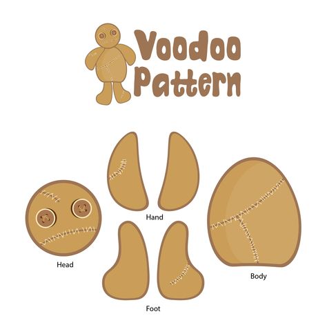 Diy Voodoo Doll How To Make, Making Voodoo Dolls, Voodoo Dolls Pattern, Voodoo Doll Sewing Pattern Free, Damnit Doll Patterns, Make Voodoo Doll, Voodoo Doll Template Free Pattern, Voodoo Doll Template, Felt Voodoo Doll Pattern Free