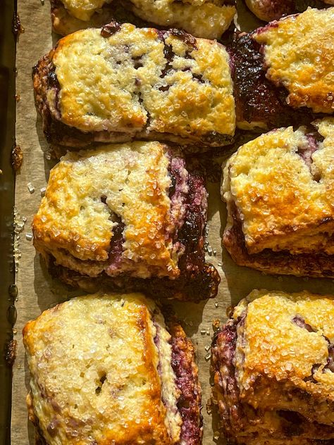 Lemon Berry Scones, Jam Scones, Holiday Scones, Lemon Blueberry Scones, Best Scones Recipe Ever, Blueberry Lemon Scones Recipe, Scone Recipes, Scones Recipe, Lemon Blueberry Sourdough Scones