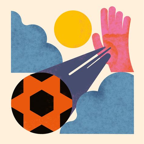 Weird World Cup is a project that sees 20 illustrators create humorous artworks, which will be sold online to raise money for charity. Football Illustration Design, World Cup Illustration, Soccer Ball Illustration, Goal Illustration, Soccer Illustration, Olympics Graphics, Sports Illustration, Sport Graphics, Football Artwork