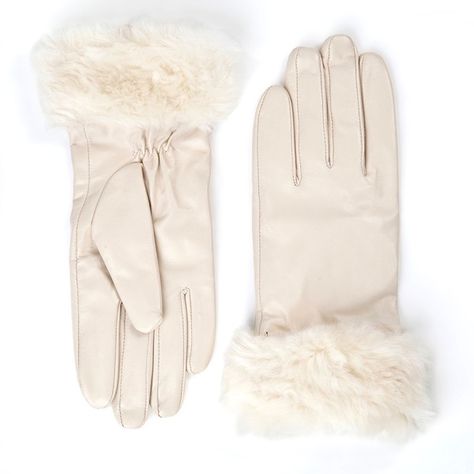 'Lynette' Cream Leather Gloves ($35) ❤ liked on Polyvore featuring accessories, gloves, cream, lined gloves, cream gloves, leather palm gloves, leather gloves и lined leather gloves Cream Gloves, Italian Heels, Elegant Gloves, Gloves Vintage, Fur Gloves, Lindy Bop, Gloves Fashion, Dr Wardrobe, Modern Feminine