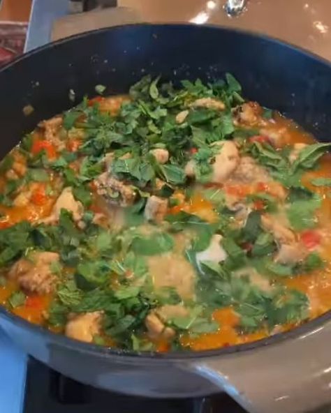 Padma Lakshmi Recipes, Padma Lakshmi, Chile Pepper, Skinless Chicken Thighs, Big Bowl, Plain Yogurt, Just Cooking, Basmati Rice, Pan Set