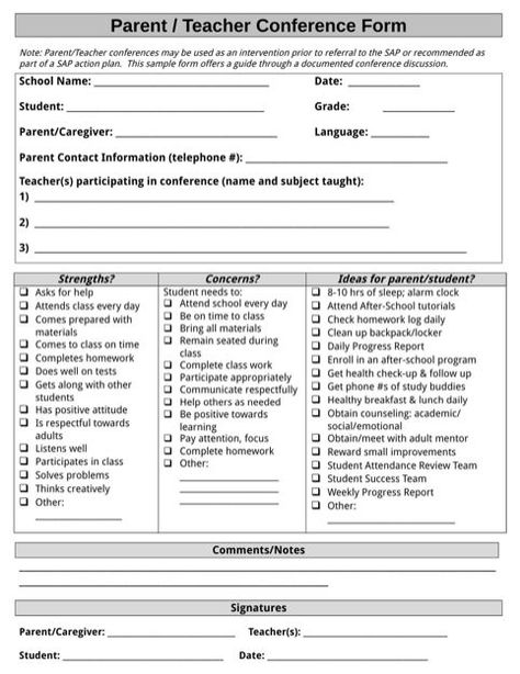 Parent/ Teacher document form Parent Teacher Documentation Form, Parent Teacher Partnership, Teacher Documentation, Parent Teacher Conference Forms, Student Information Sheet, Student Conference, Parent Teacher Conference, Conference Forms, Middle School Classroom Decor