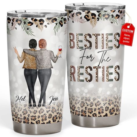 PRICES MAY VARY. PERFECT BEST FRIEND GIFTS FOR WOMEN: You want to get your best friend a gift that not only shows that you know them better than she knows herself, but also is something she will treasure for years to come. Give her this unique personalized tumbler, which is ideal customized gifts for best friend, best friend gifts, birthday gifts for women, gift for sister, bestie cups, badass bestie cup. She can use it on a daily basis and keep it for a long time. OCCASION: Our GIFTSV high-qual Personalized Gifts For Sister, Friends Female, Best Friend Birthday Gifts, Female Gifts, Gifts For Best Friends, Friends Women, Women Friendship, Women Friends, Best Friend Mug