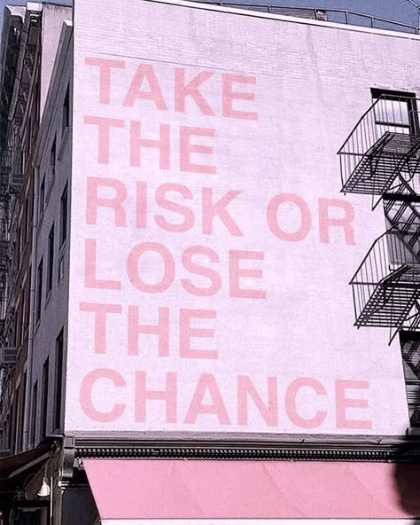 Take The Risk, Pink Quotes, Happy Words, Some Words, Note To Self, Quote Aesthetic, Pretty Words, Pretty Quotes, Affirmation Quotes