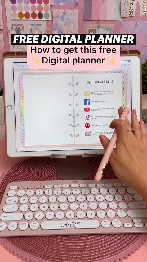 Free Digital Planner iPad Planner Goodnotes Android Planner lifeorganization #digitalstickers #officeplanner #goodnotesdigitalnotebook🚀 Planner Apps Android, Study Planner App, Planner For Macbook, Goodnotes Android, Penly App, Ipad Productivity, Digital Planner Canva, Digital Planner Design, Planners 2023