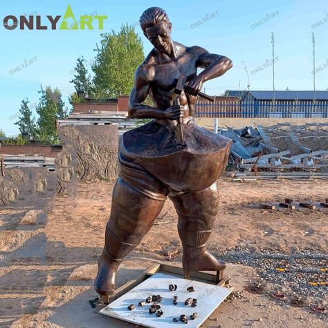 Self Made Man Statue Behind Meaning | onlyart sculpture co.,ltd Self Made Man Statue, Famous Sculpture, Famous Sculptures, Statues For Sale, Social Environment, Patina Color, Figure Sculpture, Sculptures For Sale, 3d Drawings