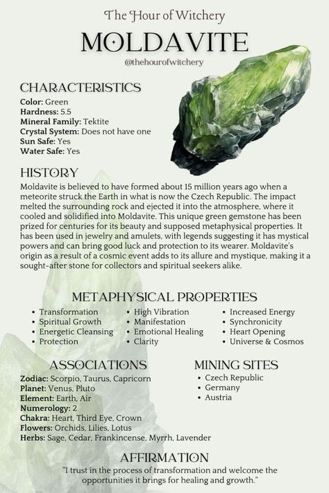 Rock Meanings Healing Crystals, Moldivate Crystal Meaning, Moldavite Crystal Meaning, Yooperlite Crystal Meaning, Moldavite Properties, Crystal Moldavite, Moldavite Crystal, Best Healing Crystals, Spiritual Coaching