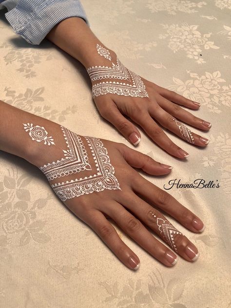 #tattoo, #tattoos, #inked, #tattooart, #tattooedwomen, #tattooedguys, #tattooinspiration, #tattooideas, #tattooworldwide, #tattoosociety, #InkLaughs, and #TattooFails​ White Henna Tattoo, White Henna Designs, Leg Sleeve Tattoos, Spine Tattoo Ideas, Inai Pengantin, Cute Henna Tattoos, Walking Art, Henna Nails, Henna Inspired Tattoos