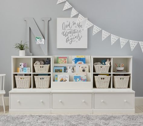 Cameron Wall 3 Drawer Base Set | Playroom Storage | Pottery Barn Kids Cameron Wall System, Cubby Wall, Kids Storage Furniture, Storage Wars, Study Spaces, Big Kids Room, Toddler Stuff, Playroom Storage, Playroom Design