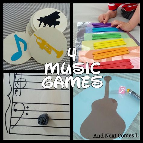 And Next Comes L: Four Music Games for Toddlers & Preschoolers Preschool Piano Activities, Toddler Music Activities, Music Games For Kids, Preschool Music Activities, Music Activities For Kids, Music For Toddlers, Kindergarten Music, Toddler Lessons, Music Camp