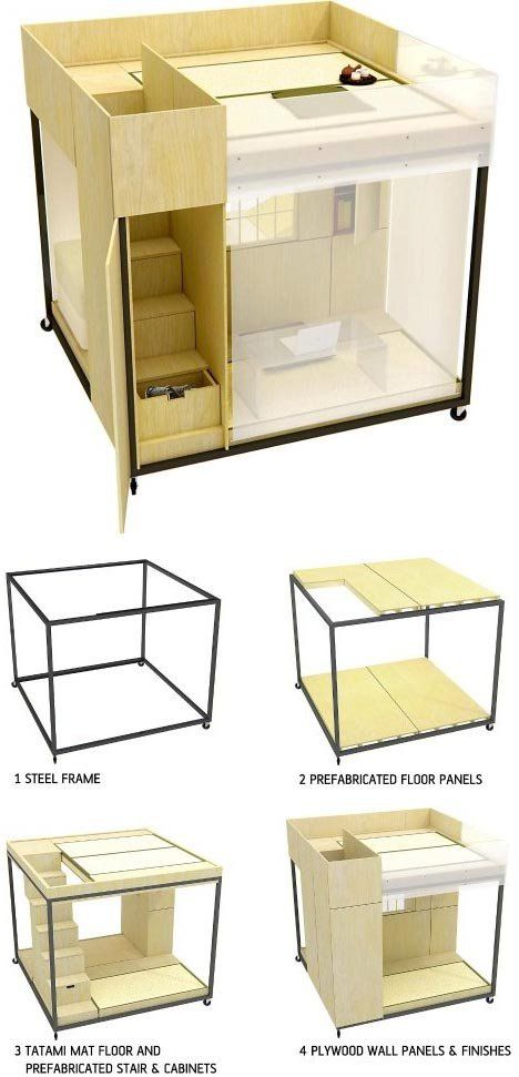 Design Ložnic, Mini Apartments, Small Places, Multifunctional Furniture, Functional Furniture, Space Saving Furniture, Tiny Living, Smart Design, Bedroom Storage