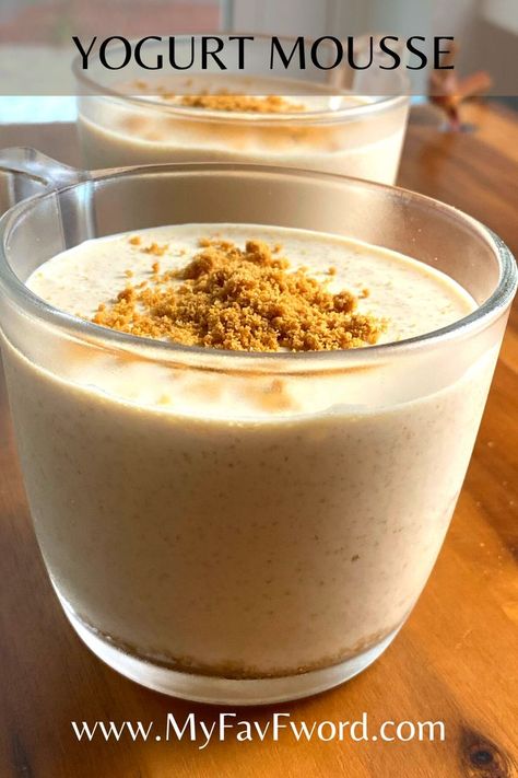 This coffee flavored biscoff yogurt is one of the yummiest low calorie desserts I have made. It is high in protein and low in calories. Easy to make. With only 133 calories per cup and 20 grams of protein it's a great everyday snack. #yogurtjello #yogurtdessert #yogurtdesserts #lowcaloriedessert #highproteindessert #healthydessert #biscoffdessert Low Calorie Yogurt, Sea Moss Drink, Irish Moss Recipes, Biscoff Dessert, Coffee Yogurt, Vegan Drinks Recipes, Low Calorie Protein, Irish Sea Moss, Cold Brew Recipe