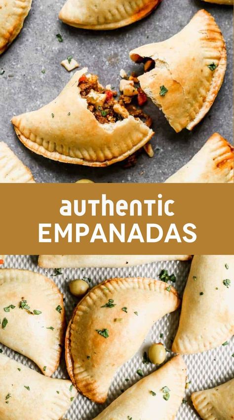 Close-up of unbaked empanadas with easy homemade dough, ready to be filled with beef and baked for a family meal. Taco Empanadas Recipe, Sourdough Empanada Dough, Easy Large Meals, Empanadas Recipe Beef, Easy Beef Empanadas Recipe, Easy Beef Empanadas, Homemade Empanada Dough, Argentine Empanadas, Simple Family Dinners