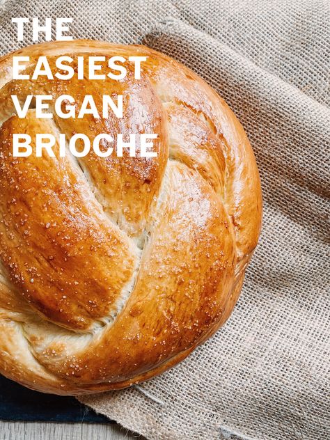 Vegan Brioche Loaf Recipe Vegan Artisan Bread, Vegan Quick Breads, Healthy Vegan Bread, Vegan Brioche Bread, Bread Recipes Vegan, Vegan Brioche, Justine Snacks, Vegan Bakes, Vegan Breads