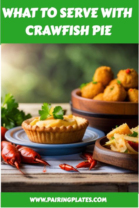 15 Mouthwatering Side Dishes to Serve With Crawfish Pie 🦞🥧 #crawfishpie #sidedishes #yum Crawfish Sides, Side Dishes For Crab Cakes, Crawfish Pies, Crawfish Baked Potato, Cajun Cornbread, Crawfish Monica, Okra Gumbo, Crawfish Pie, Sausage Jambalaya