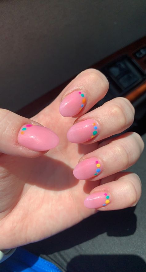 Polka Dot French Tip Nails, Vacation Nails, Accent Nails, French Tip Nails, Nude Nails, Spring Nails, Nails Inspiration, Nail Ideas, Nail Colors